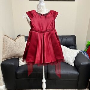 Elegant Red Kids Dress